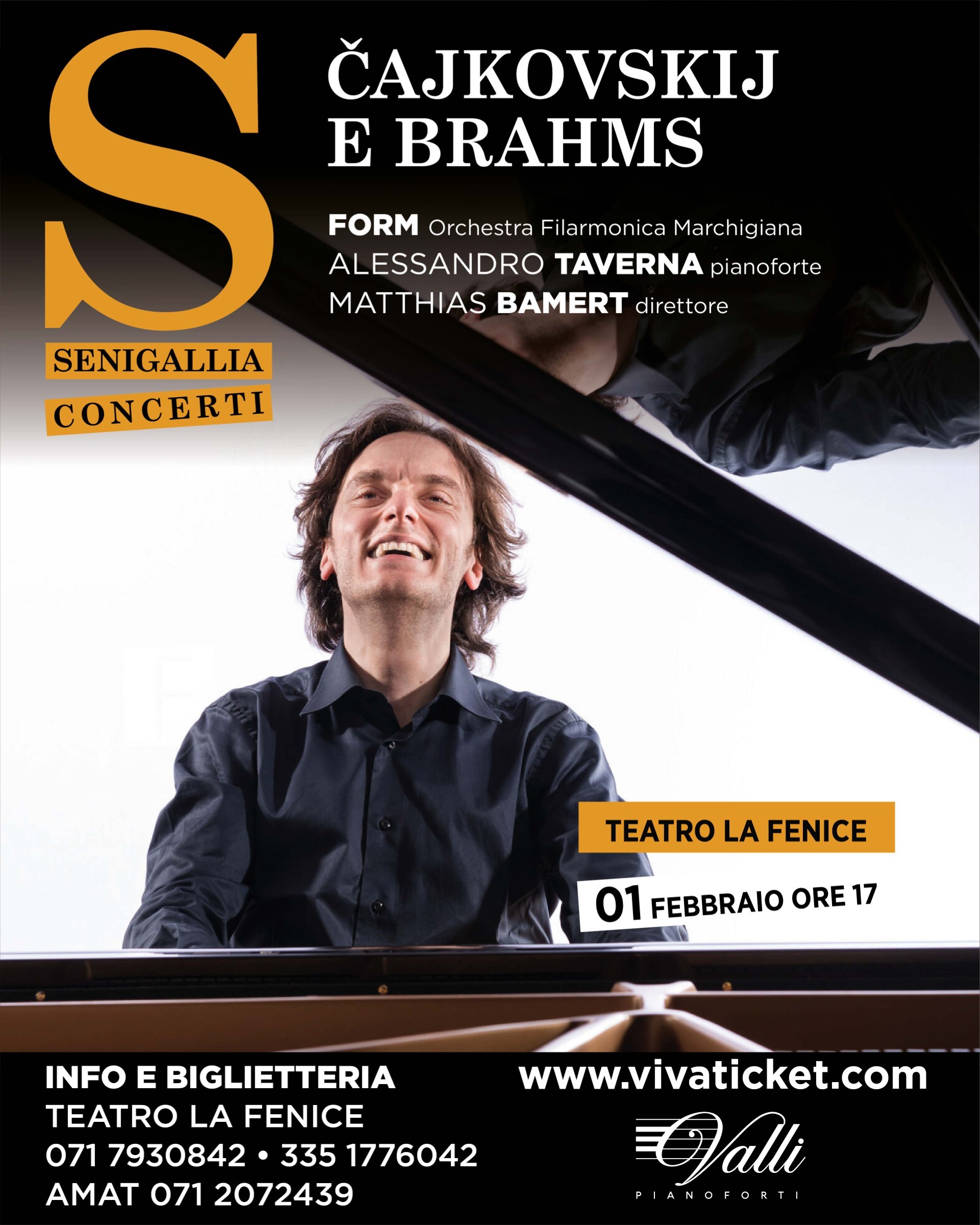 locandina  ČAJKOVSKIJ E BRAHMS